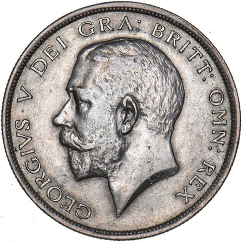 1917 Halfcrown - George V British Silver Coin - Very Nice