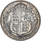 1917 Halfcrown - George V British Silver Coin - Very Nice