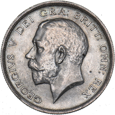 1918 Halfcrown - George V British Silver Coin - Superb