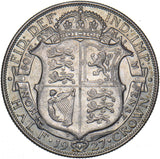 1927 Halfcrown - George V British Silver Coin - Very Nice