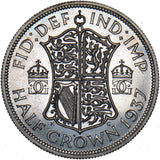 1937 Proof Halfcrown - George VI British Silver Coin - Superb