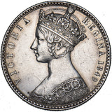 1849 Godless Florin - Victoria British Silver Coin - Very Nice