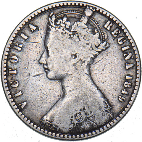 1849 Godless Florin - Victoria British Silver Coin