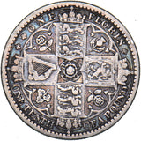 1849 Godless Florin - Victoria British Silver Coin