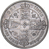 1868 Gothic Florin - Victoria British Silver Coin - Nice