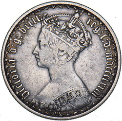 1873 Gothic Florin - Victoria British Silver Coin
