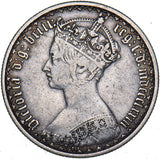 1873 Gothic Florin - Victoria British Silver Coin
