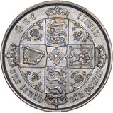 1884 Gothic Florin - Victoria British Silver Coin - Superb