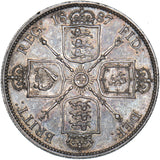 1887 Florin - Victoria British Silver Coin - Very Nice
