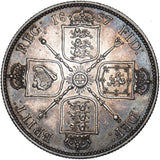 1887 Florin - Victoria British Silver Coin - Very Nice