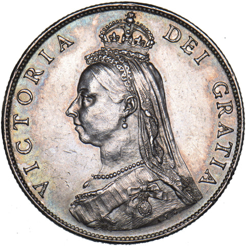 1887 Florin - Victoria British Silver Coin - Very Nice