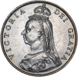 1888 Florin (Early Obverse Type) - Victoria British Silver Coin - Very Nice