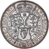 1893 Florin - Victoria British Silver Coin - Very Nice