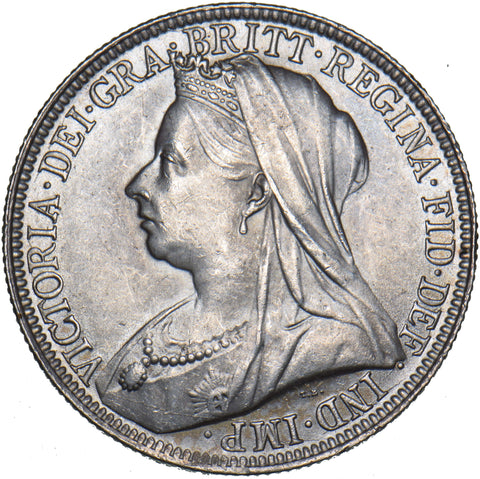 1897 Florin - Victoria British Silver Coin - Superb
