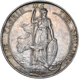 1902 Florin - Edward VII British Silver Coin - Very Nice