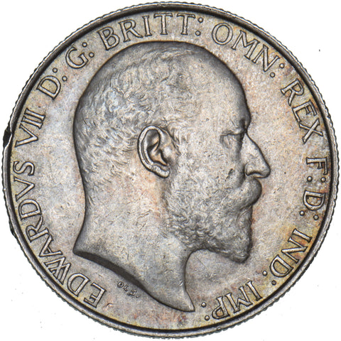 1902 Florin - Edward VII British Silver Coin - Very Nice