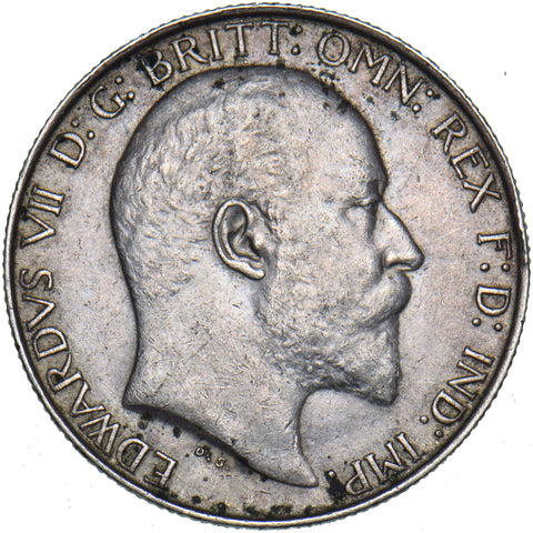 1902 Florin - Edward VII British Silver Coin - Very Nice