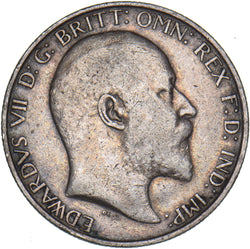 1904 Florin - Edward VII British Silver Coin - Nice