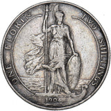 1904 Florin - Edward VII British Silver Coin - Nice