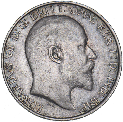 1906 Florin - Edward VII British Silver Coin - Nice