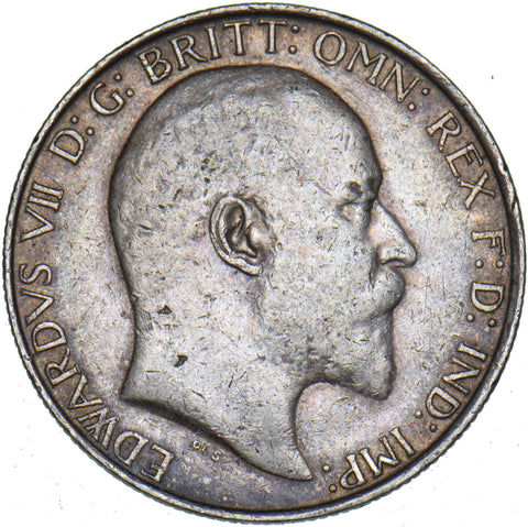 1910 Florin - Edward VII British Silver Coin - Nice