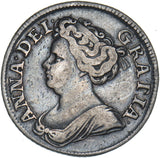 1711 Shilling - Anne British Silver Coin - Nice