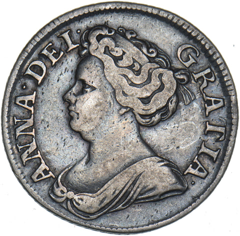 1711 Shilling - Anne British Silver Coin - Nice