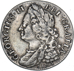 1745 Lima Shilling - George II British Silver Coin - Nice