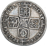 1745 Lima Shilling - George II British Silver Coin - Nice