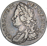 1758 Shilling - George II British Silver Coin - Nice