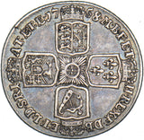 1758 Shilling - George II British Silver Coin - Nice