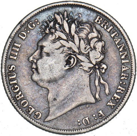 1824 Shilling - George IV British Silver Coin