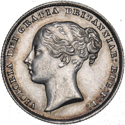 1866 Shilling (Die no. 13) - Victoria British Silver Coin - Very Nice
