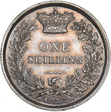 1873 Shilling (Die no. 14) - Victoria British Silver Coin - Very Nice