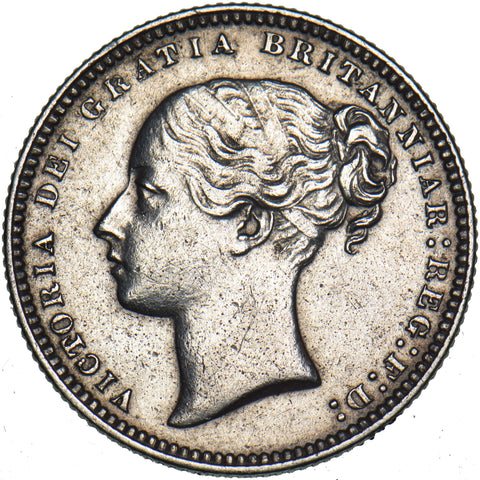 1874 Shilling (Die no. 47) - Victoria British Silver Coin - Nice