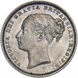 1883 Shilling - Victoria British Silver Coin - Very Nice
