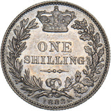 1883 Shilling - Victoria British Silver Coin - Very Nice