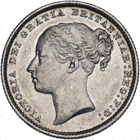 1885 Shilling - Victoria British Silver Coin - Very Nice