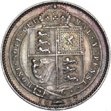1887 Shilling - Victoria British Silver Coin - Nice