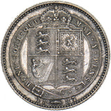 1887 Shilling - Victoria British Silver Coin - Very Nice