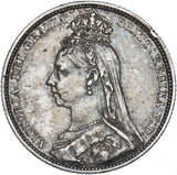 1889 Shilling - Victoria British Silver Coin - Nice