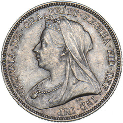 1893 Shilling - Victoria British Silver Coin - Very Nice