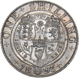 1893 Shilling - Victoria British Silver Coin - Very Nice
