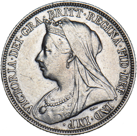 1896 Shilling - Victoria British Silver Coin - Nice