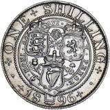 1896 Shilling - Victoria British Silver Coin - Nice