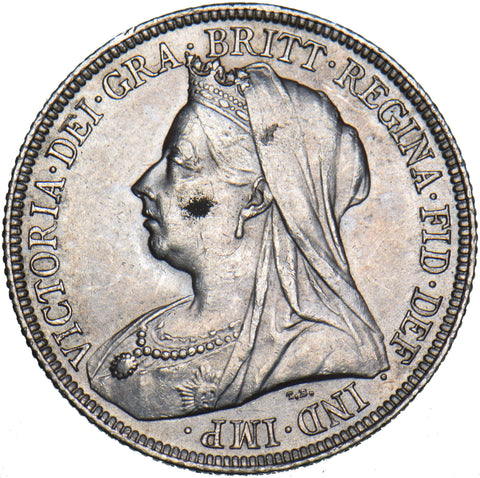 1897 Shilling - Victoria British Silver Coin - Very Nice