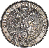 1898 Shilling - Victoria British Silver Coin - Nice