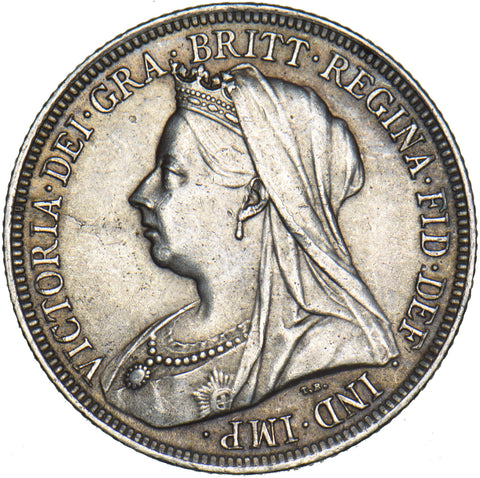 1899 Shilling - Victoria British Silver Coin - Nice