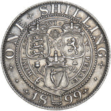 1899 Shilling - Victoria British Silver Coin - Nice
