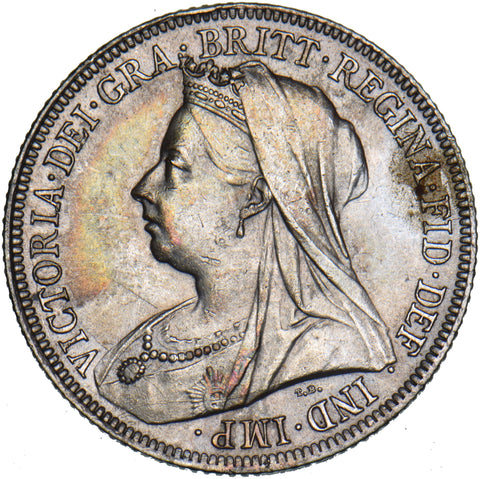 1899 Shilling - Victoria British Silver Coin - Very Nice